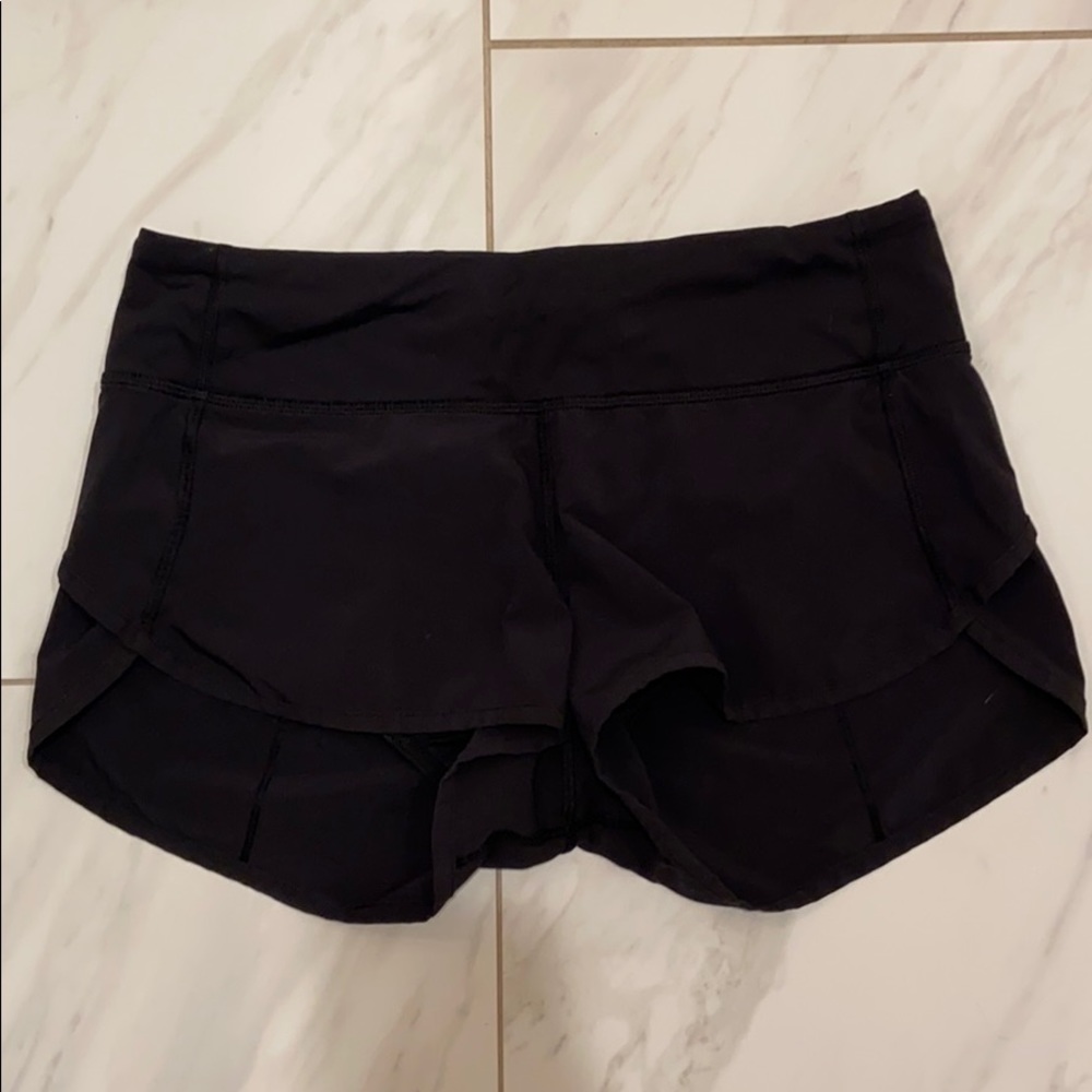 LULULEMON black speed up shorts